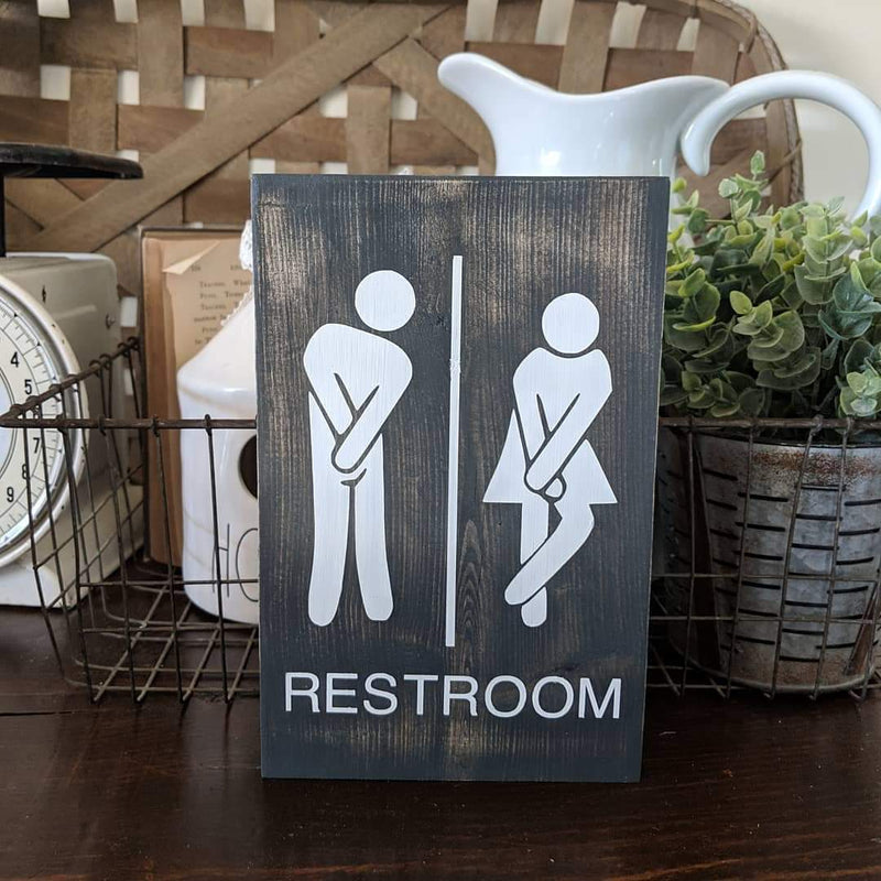 Funny Restroom Small Sign