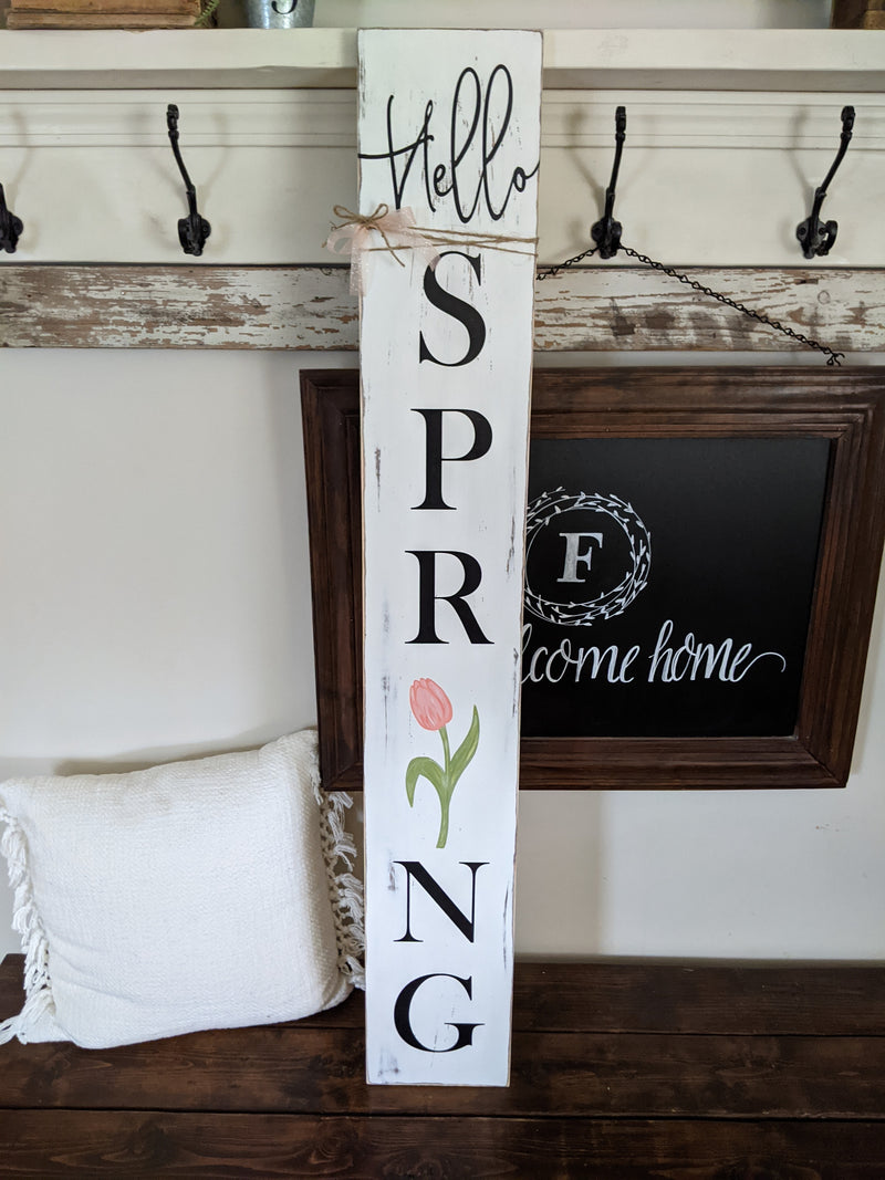 Hello Spring Porch Sign