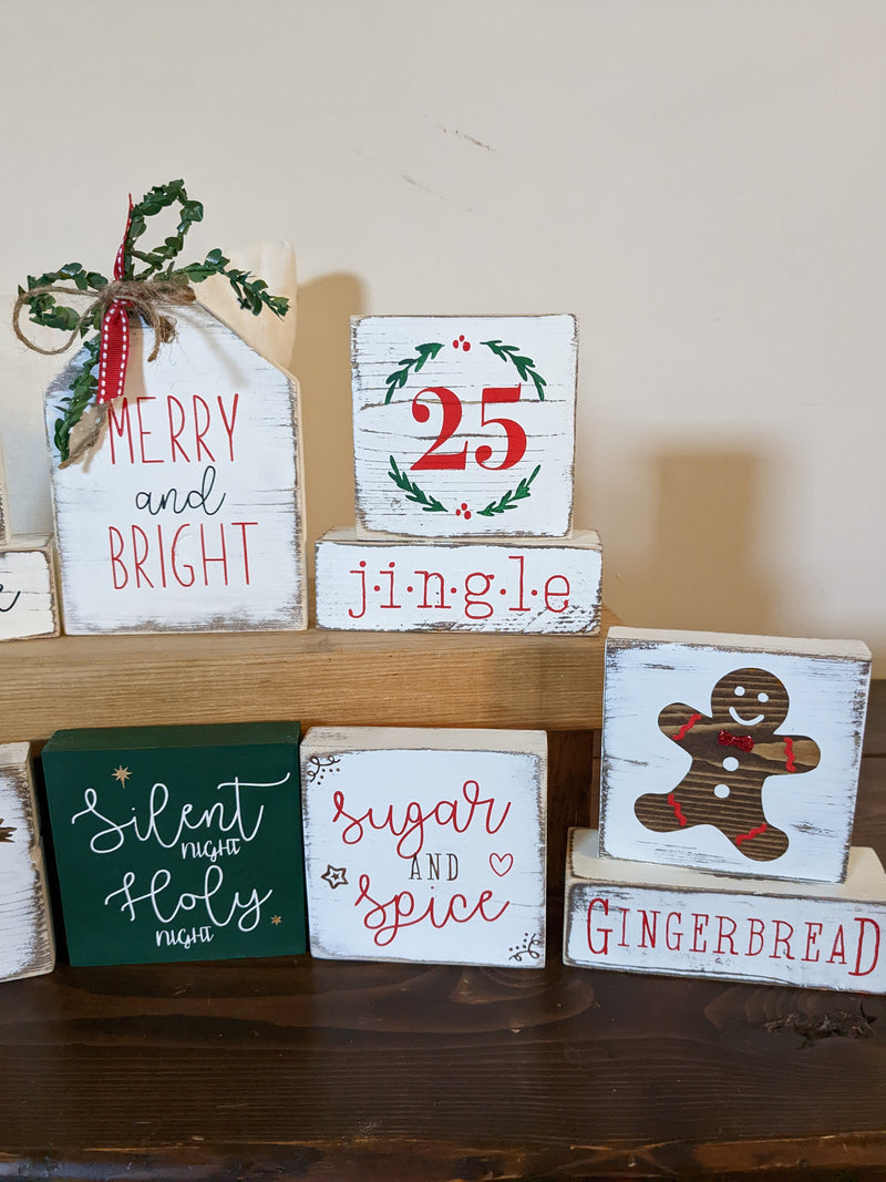 Christmas Mini Wood Signs