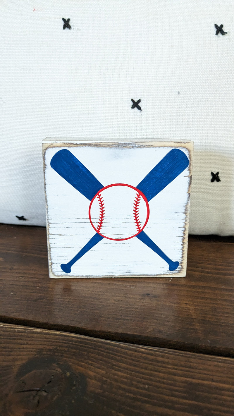 Baseball Mini Wood Signs