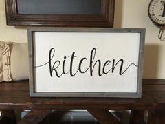 Kitchen Framed Sign