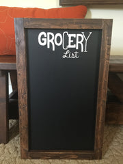 Grocery List Framed Chalkboard