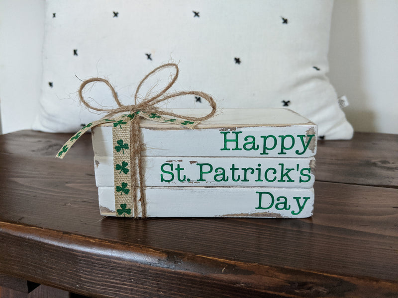 St. Patrick's Day Mini Wood Books