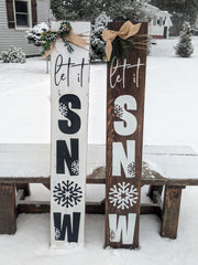 Let It Snow Porch Sign