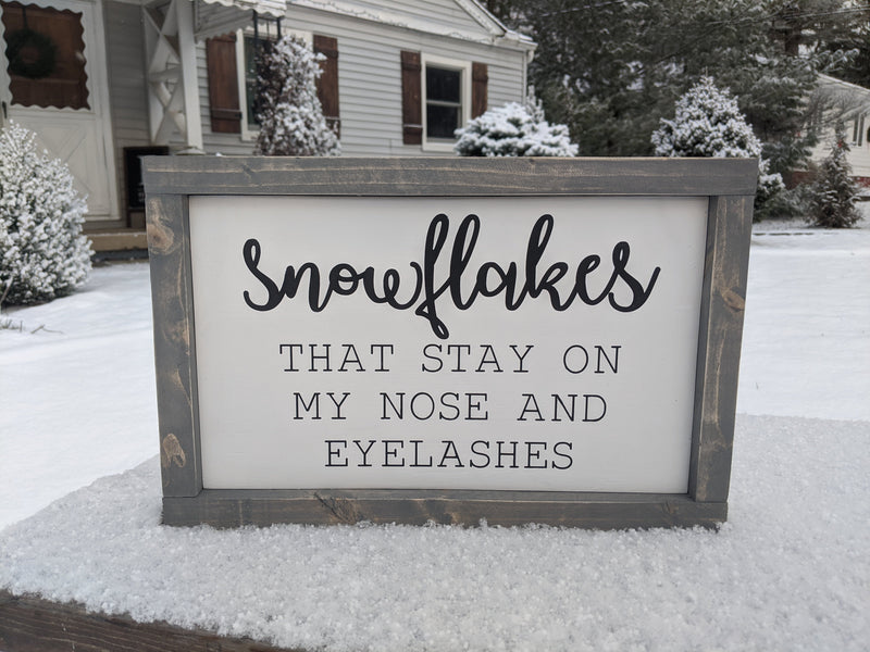 Snowflakes Winter Sign