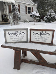 Snowflakes Winter Sign