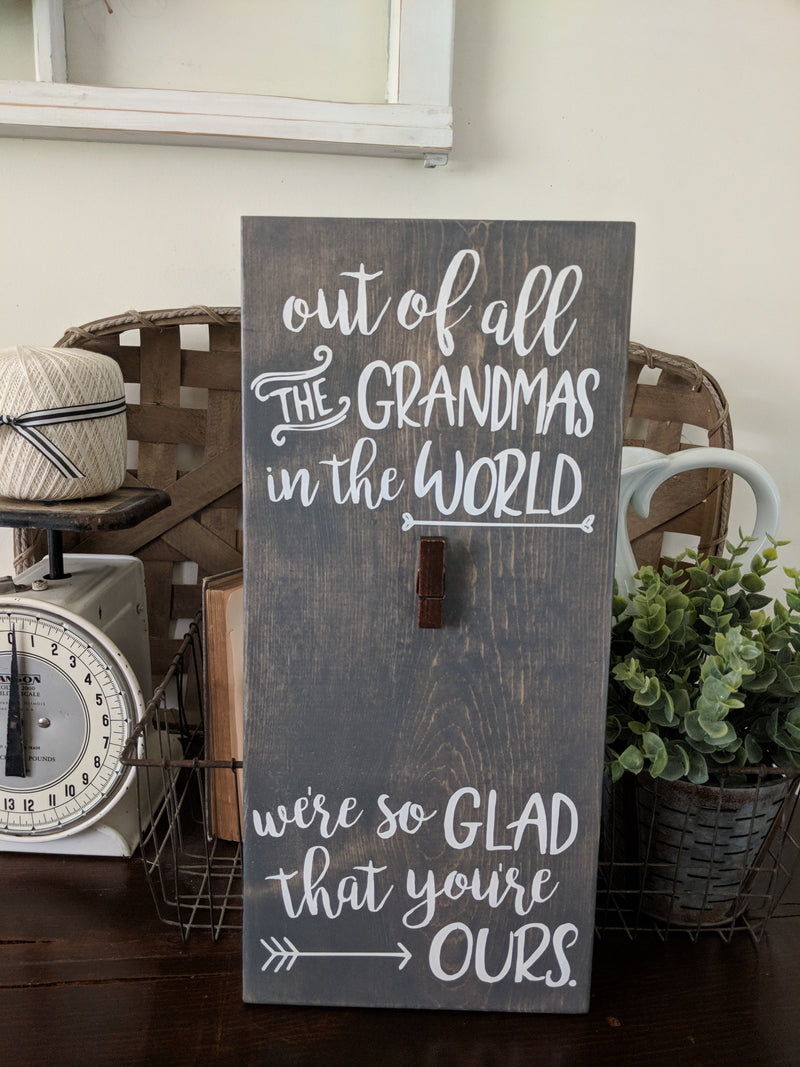 Grandma Nana Photo Display Sign