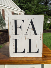 Fall Plaque Signs