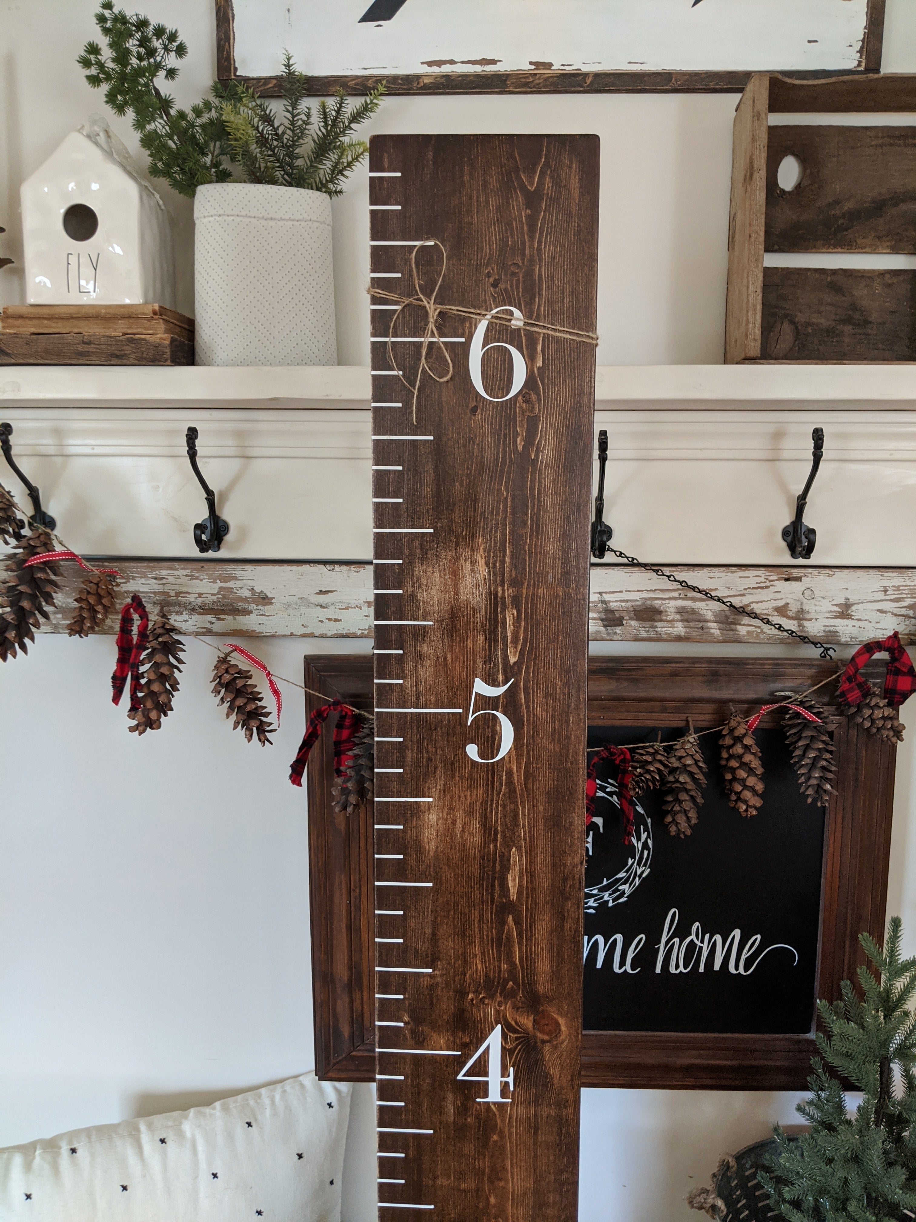 Traditional Growth Chart Markers with Arrow Stencils by StudioR12, DIY  Child Bedroom & Nursery Decor, Paint Wood Ruler Signs