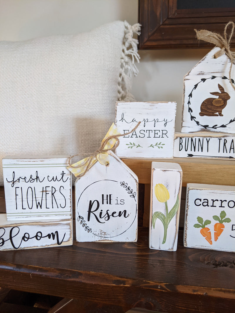 Spring and Easter Mini Wood Signs