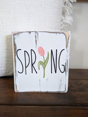 Spring and Easter Standing Wood Blocks