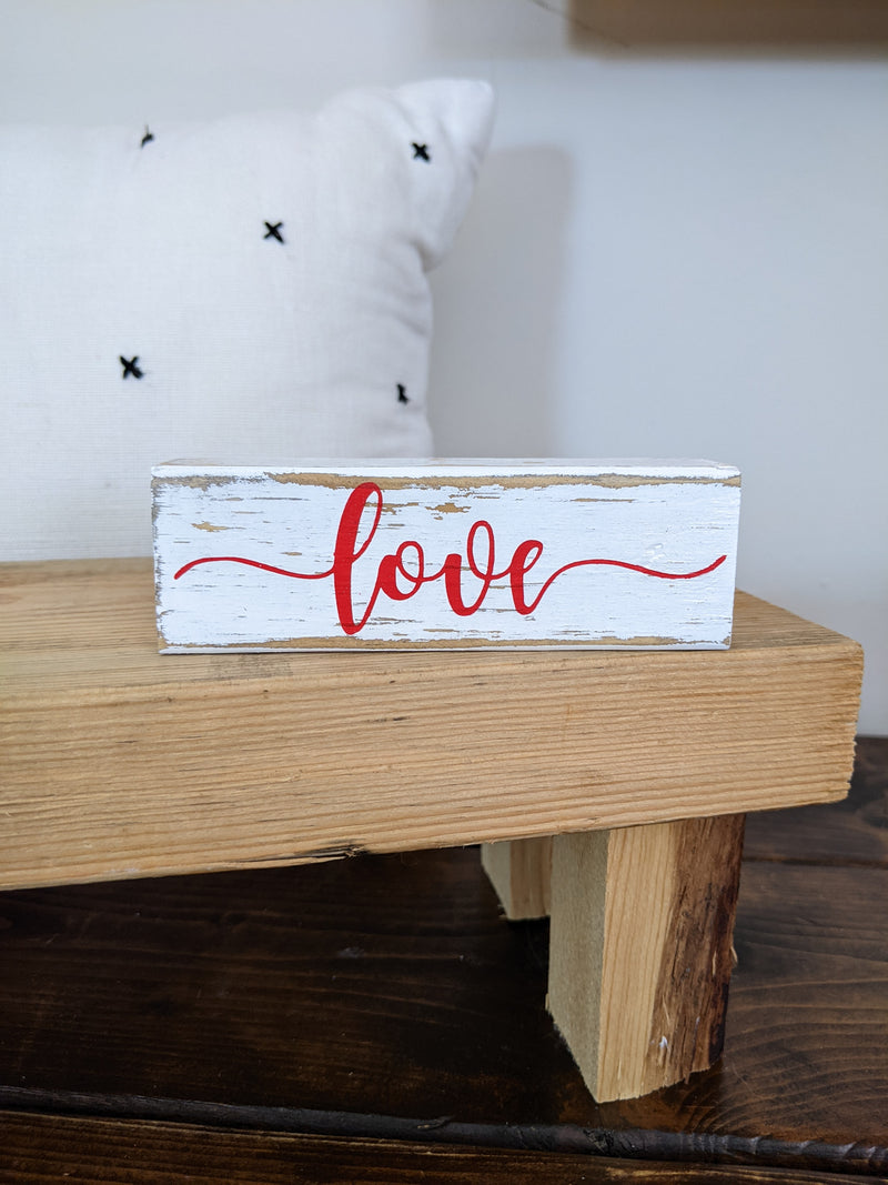 Valentine's Day Mini Wood Signs