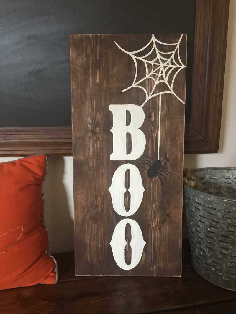 Halloween "Boo" Hand Painted Signs